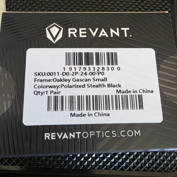 New In Box Gascan Small Polarized Stealth Black Lens - Picture 6 of 8